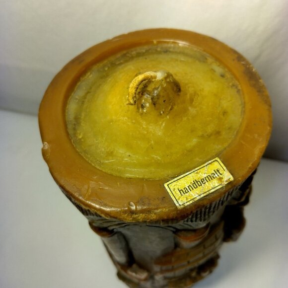 Walldurn Baden Johan Gunter Pillar Candle Carved Trappist Monks Brewery Beer Keg - Picture 12 of 15